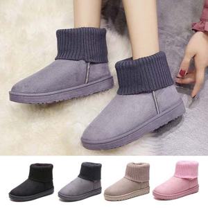 그레이색 털 미들 앵글부츠 따듯한 겨울신발