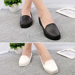 고무 단화 여성신발 슬립온 로퍼 방수슈즈 캐주얼화