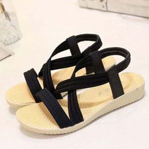 크로스 웨지힐 샌들