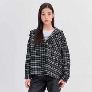[오션스카이]공용 멀티 체크 후드 셔츠-FAJB5403B03