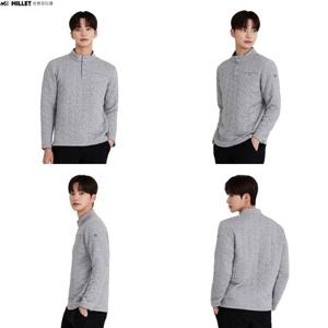 [밀레]밀레 티셔츠 남성 겨울 반집업 긴팔티 MLUWT273A1_IC