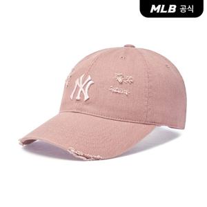 [MLB공식] 24N 공용 데미지 워싱 언스트럭쳐 볼캡 NY (Mg.Pink) 3ACPVV34N-50PKM