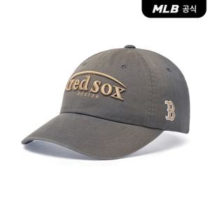 [MLB공식] 26N 공용 빈티지 워싱 커브 로고 언스트럭쳐 볼캡 BOS (Charcoal Grey) 3ACPV076N-43CGS