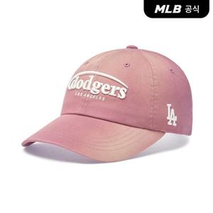 [MLB공식] 26N 공용 빈티지 워싱 커브 로고 언스트럭쳐 볼캡 LA (Pink) 3ACPV076N-07PKS
