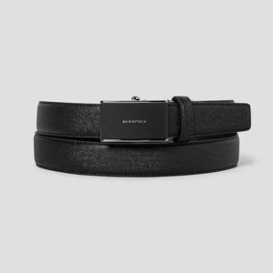 [빈폴] 다이아 엠보 자동 버클 벨트 - 블랙 BE6182M635