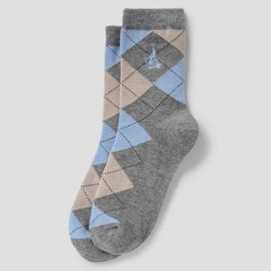 [빈폴] 여성 아가일 중목 양말 - 그레이 BE61KTL113 022