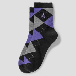 [빈폴] 여성 아가일 중목 양말 - 블랙 BE61KTL115 022