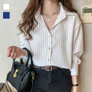 짧은 소매 스트라이프 셔츠 URK-179