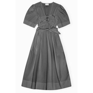 25FW 가니 미디 원피스 W0842099 BLACK DOM