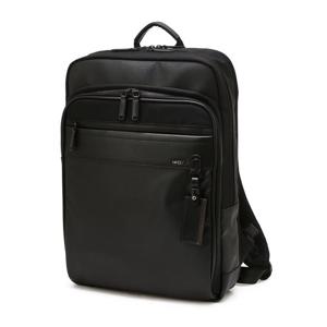 [헤지스]헤지스 블랙 로고장식 가죽 백팩 WUBA5E505BK