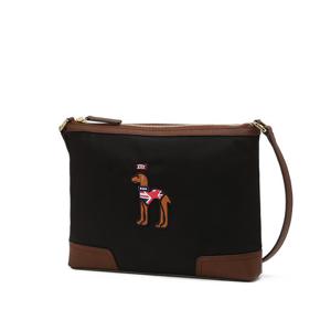 [헤지스]헤지스 블랙 퍼피로고 나일론 크로스백 WIBA5E805BK