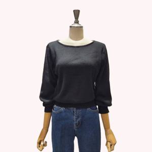 [반에이크]볼룬와이드넥니트(VB4YKTMK02Z)