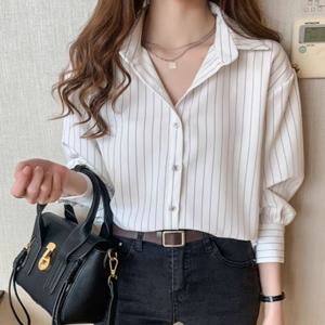 클래식 무드 9부 스트라이프 셔츠 JSC-d0069