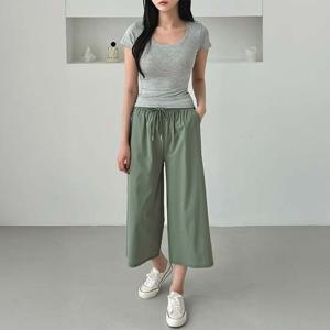 만타브 8부 여름 와이드 팬츠 SP-250507 SP-250507