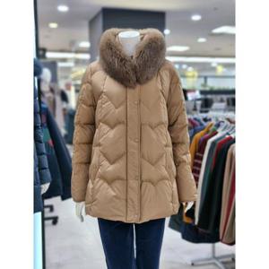 화이트호스 세이브존05 초 경량 구스 반코트 폭스 카라 A44802