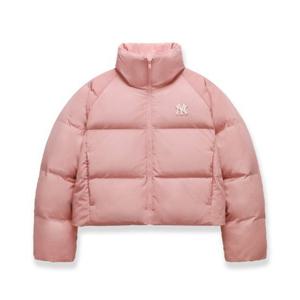 M MLB패딩 IQC 3FDJB1046-50PKM 여성 크롭 커브 패딩 뉴욕양키스