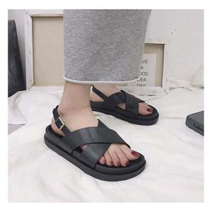 여자여름샌들 1P 여성 스트랩 샌달 엑스 버클 슈즈