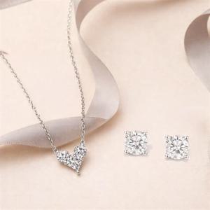 메종드쉬 모이사나이트 세트 귀걸이 목걸이 BMS012