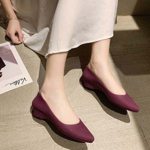 발이 편한 여성 플랫 단화 데일리 외출 신발 젤리화