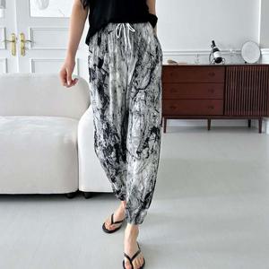 포인트 스타일리쉬 페인팅 밴딩 여름 쿨 조거바지