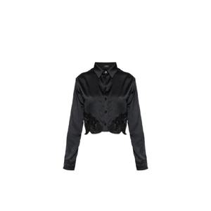 베르사체 레이스 트리밍 새틴 크롭 셔츠 10226311A12921 1B000 TP971216791
