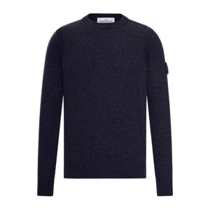 스톤아일랜드 로고 배지 리브 크루넥 스웨터 K2S155100072S00A3