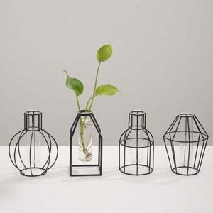 미니화분 꽃병 철제 와이어 수경식물 인테리어소품