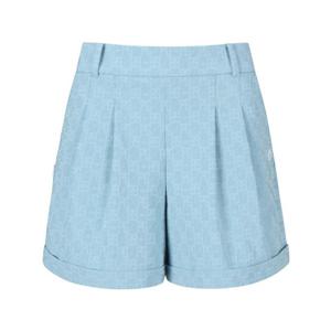 M 파리게이츠골프반바지 NQC 521E1PS283_BL 여성 로고 패턴 롤업 쇼츠