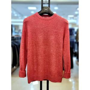 바쏘옴므 세이브존03 바쏘옴므 24FW 레드 모 알파카 혼방 라운드 니트 WSAGY3WR61AA