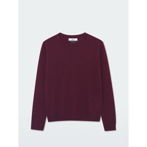 [유닛]캐시미어 베이직 크루넥 클로버 풀오버 (UFKKCN41ZC-WINE)