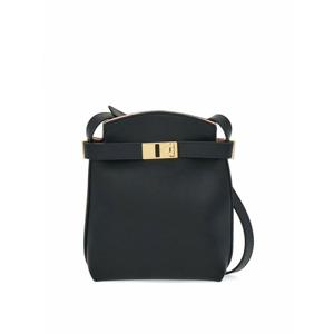 [SALVATORE FERRAGAMO] 라프리마 여성 크로스 바디 백 허그 레더 미니 220650770888001 블랙 /8