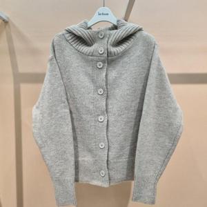 라티움 HC34 국내생산 울혼방후드단추짧은후드니트가디건 T2611CD03