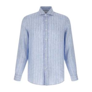 브루넬로 쿠치넬리 긴팔 셔츠 MA6860627C161 Light Blue