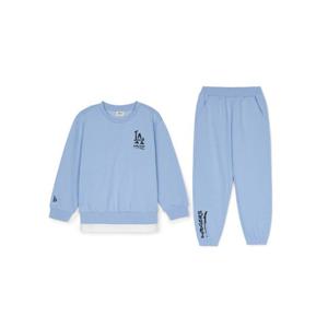 M MLB키즈트레이닝세트 TQK 7AS2V0551-07SBS 스트릿 로고 레이어드 맨투맨 세트 LA다저스