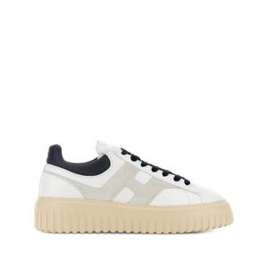 호간 남성 화이트 로우탑 스니커즈 HXM6450FE91 UIT3014