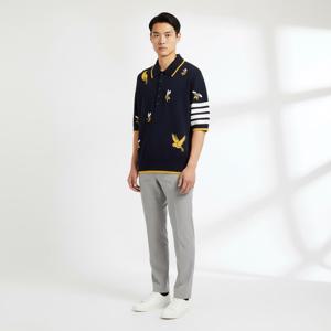 톰브라운  남성 버드 앤 비 폴로 니트 MKP083A Y1002 415