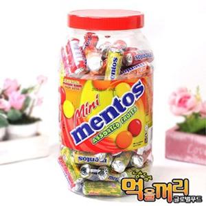 멘토스 미니 푸르티 1kg / 전용 케이스 포장