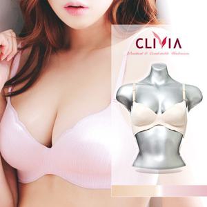 [크리비아] 심플 무봉제 몰드 누디 브라 cbr1740b
