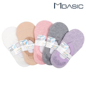 [맨즈베이직]유아동 덧신양말 5매세트/미끄럼방지 페이크삭스
