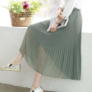 [웬디즈갤러리]안나 롱 플리츠 스커트 ESK004