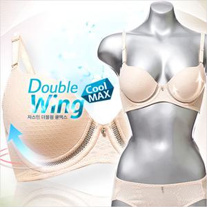 [비너스 자스민] A~F컵 더블윙 쿨맥스 몰드브라팬티세트 jbp1156