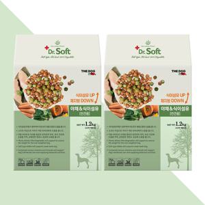더독 닥터소프트 야채 식이섬유 (전견용) 1.2kg X 2개