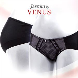 [비너스 자스민] 패턴 메쉬 투톤 삼각 헴팬티 jpt1179h