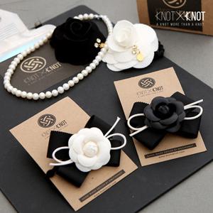 [KNOTXKNOT] 클래식 로즈리본  헤어밴드