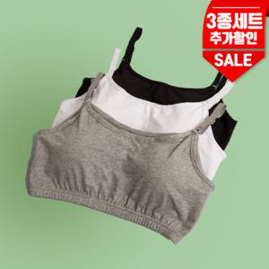 [엔젤핏]1020 면스판스포츠끈브라3종세트