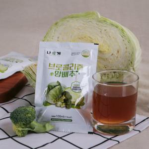 푸드공작소 브로콜리양배추즙 100ml x 30포