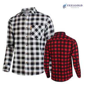 [필골드] MS471 G1 깅검체크 기모 슬림핏셔츠