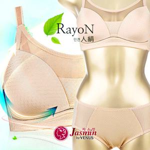 [비너스 자스민]인견 노와이어 브라팬티세트 jbp1211
