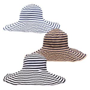 [블루피오레] 투톤 스트라이프 플로피햇 BFH012