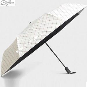 [블루피오레] 격자무늬 3단 우산 BFU002